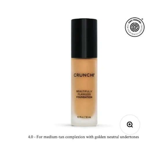 Brand New Crunchi Beautifully Flawless Foundation in 4.0 - Picture 3 of 3